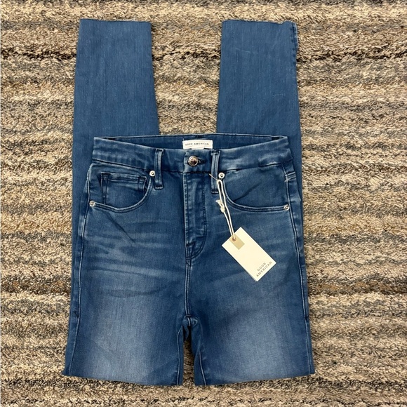Good American Good Waist High Rise Skinny Sz 2/26 NWT | Good American Skinny - - Picture 1 of 13
